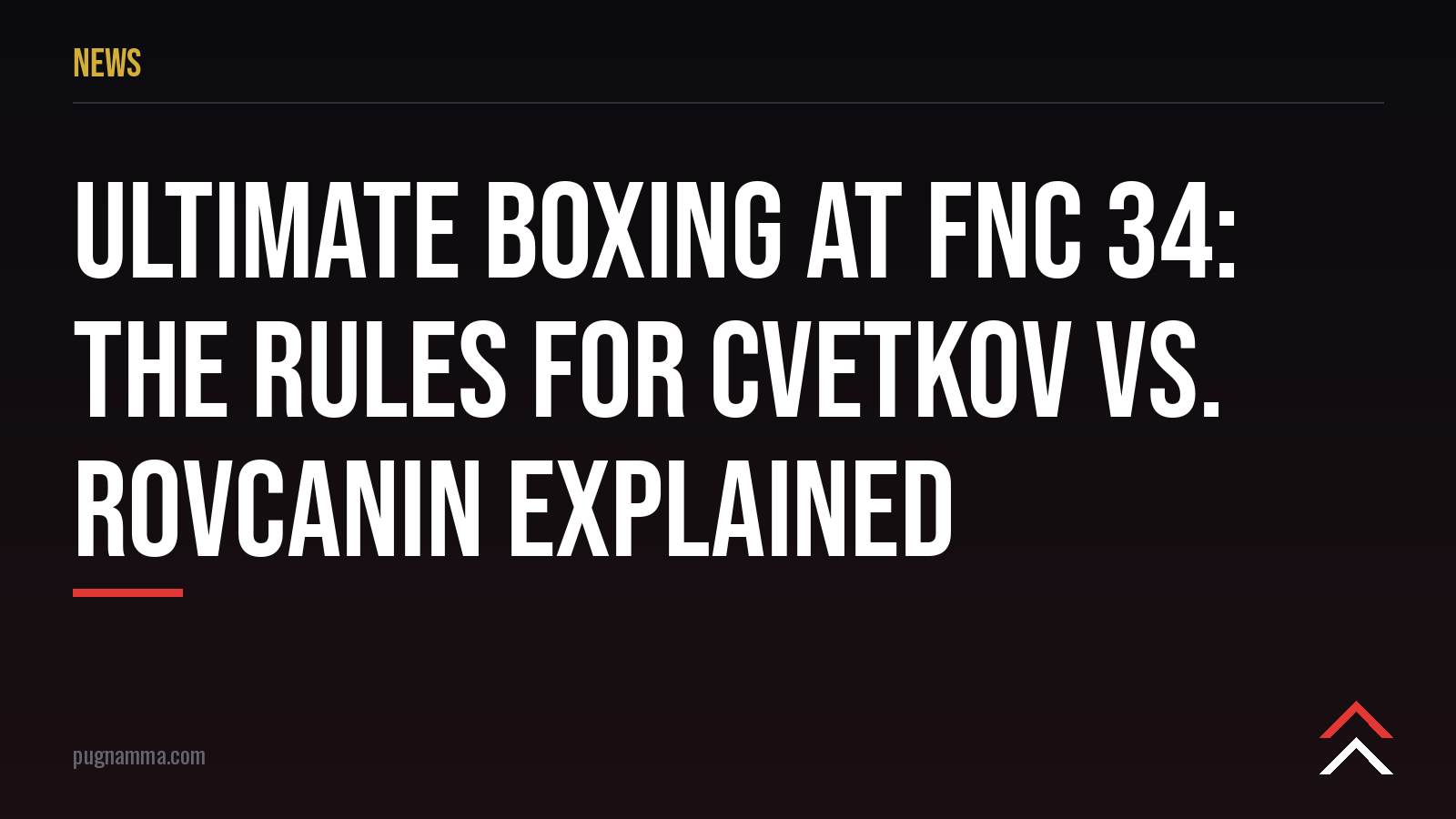 Ultimate Boxing bei FNC 34: Die Regeln für Cvetkov gegen Rovcanin erklärt